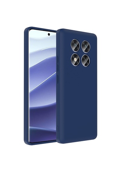 Xiaomi Redmi Note 14 Pro 4g Kılıf Kamera Korumalı Kartlık Hazneli Zore Vitra Kapak Lacivert