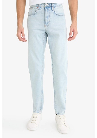 Defacto Slım Tapered Fıt Dar Paça Jean Pantolon F2324AX25SP Mavi