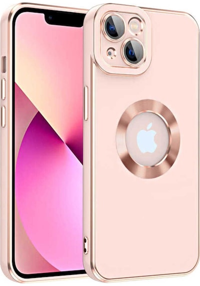 Apple Uyumlu iPhone 13 Kılıf Zore Kongo Kapak Rose Gold
