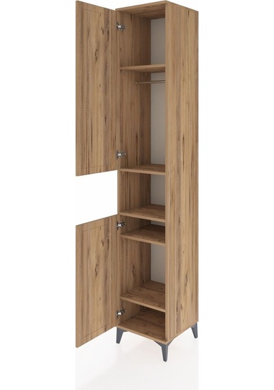 Hyperion Dolap 5 Raflı 2 Kapaklı Tek Askılı 44x44x243 Çam-çam Çam Hyperion Dolap 5 Raflı 2 Kapaklı Tek Askılı 44x44x243 Çam-çam Çam