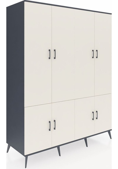 Kronos Gardrop 10 Raflı 8 Kapaklı 176x59x221 Antrasit-aytaşı Aytaşı Kronos Gardrop 10 Raflı 8 Kapaklı 176x59x221 Antrasit-aytaşı Aytaşı