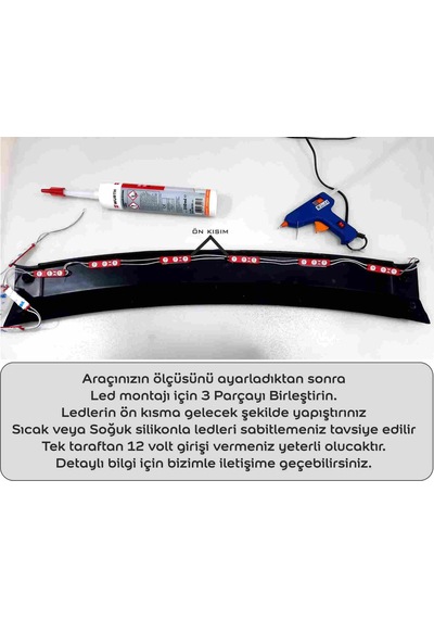 Renault Clio 2 Ön Tampon Eki Body Kit Karlık Lip 3 Parça Siyah