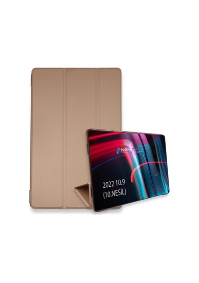 İpad Uyumlu 2025 10.9 10.nesil A16 Kılıf Tablet Smart Kılıf - Rose Gold Arka Kapak