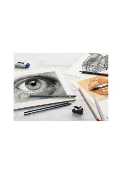 Ayrex Kömür Sketch Seti, 7 Parça, Kara Kalem Çizim Ve Eskiz İçin, Yüksek Kalite, Silgi Ve Karıştırma Kalemi Da Genel