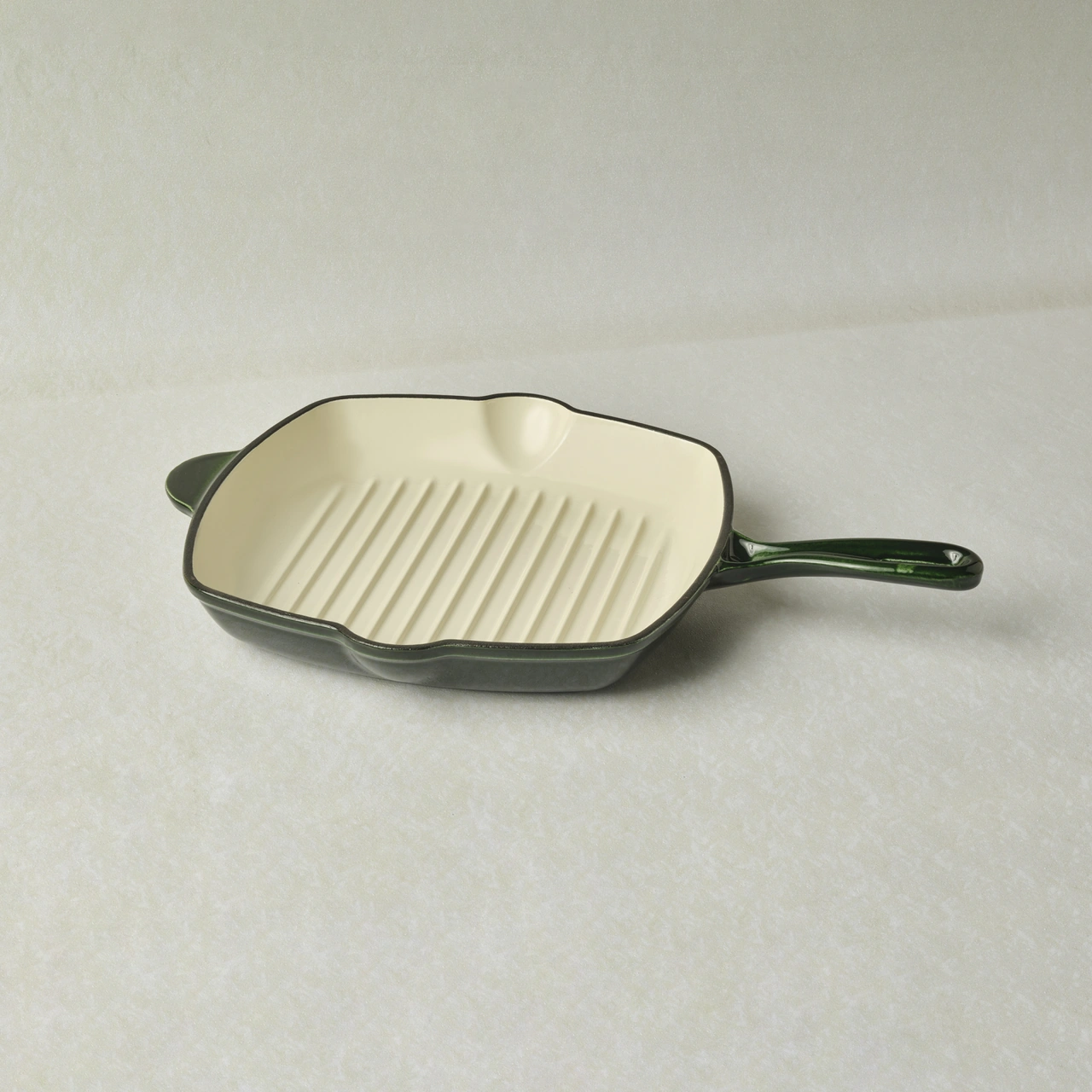 Karaca Heritage Demir Döküm Emayeli Grill Tava Yeşil 26 Cm Yeşil