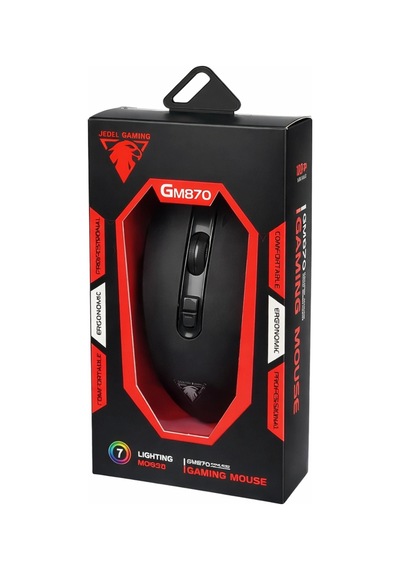 Jedel Gm870 3200 Dpı 7 Renk Rgb Aydınlatmalı Kablolu Gaming Mouse -