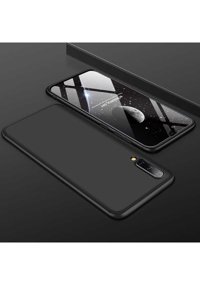 Galaxy M30 Kılıf Zore Ays Kapak Siyah-Kırmızı
