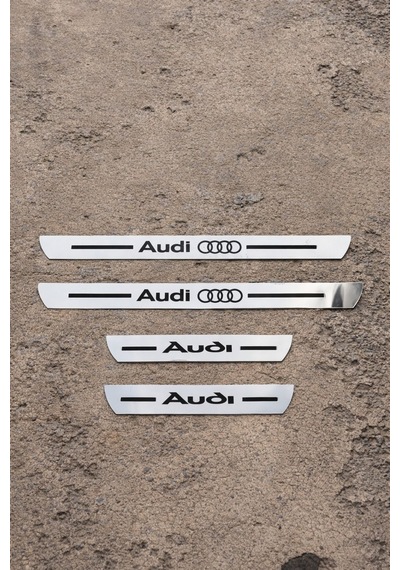 Audi Uyumlu Özel Kapı Eşik Yazısı Krom