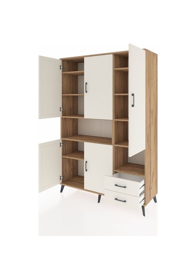 Hyperion Dolap 10 Raflı 2 Çekmeceli 5 Kapaklı 132x44x195 Çam-aytaşı/aytaşı Aytası/aytası Hyperion Dolap 10 Raflı 2 Çekmeceli 5 Kapaklı 132x44x195 Çam-aytaşı/aytaşı Aytası/aytası