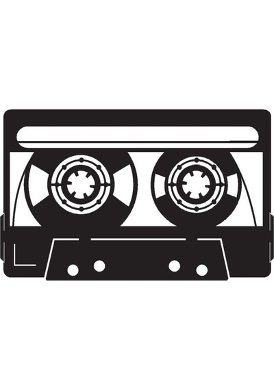 Nostaljik Kaset Oto Özel Yeni Sticker 30 X 18 Cm