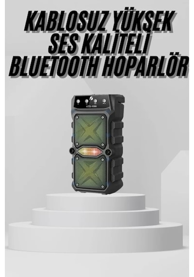 Home Bluetooth Hoparlör Yüksek Ses Kaliteli Büyük Boy Çift Çıkışlı Ses Bombası