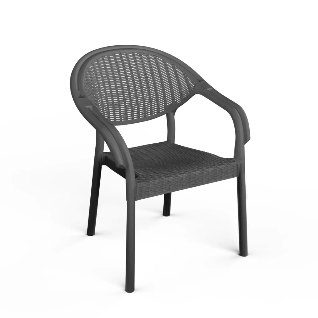 90 X 150 Bambu Plastik Rattan Camsız Bahçe Balkon Teras Masa Takımı 6 Kolçaklı Sandalyeli Antrasit 90 X 150 Bambu Plastik Rattan Camsız Bahçe Balkon Teras Masa Takımı 6 Kolçaklı Sandalyeli Antrasit
