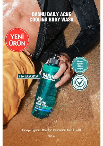 Akneye Eğilimli Ciltler İçin Serinletici Etkili Duş Jeli Dashu Daily Acne Cooling Body Wash Narenciye