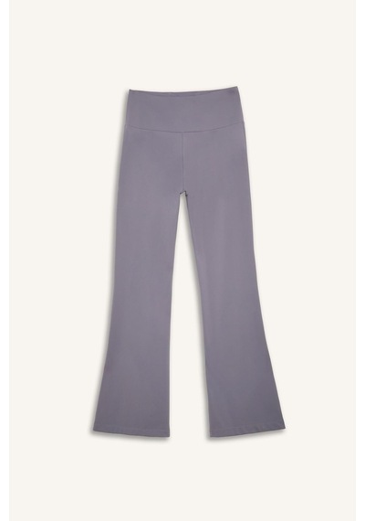 Defacto Esnek Kumaş Aırtech Flare Fit Yüksek Bel Beli Saran Sporcu Pantolon C9192ax26aupr522 Mor-pr522