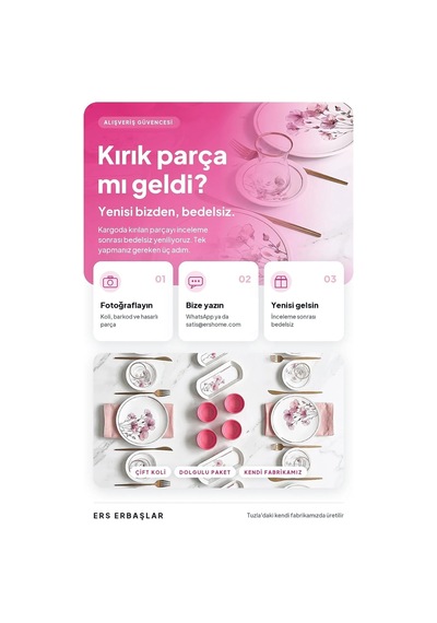 Tr Açelya Rölyefli 22 Parça 6 Kişilik Kahvaltı Takımı Diğer