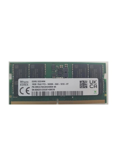 Sk Hynix Sk-hynix Hmcg78agbsa095n 16gb Ddr5 5600mt Cl46 262 Pin Sodımm, 1.1v Notebook Ram Bellek Kd
