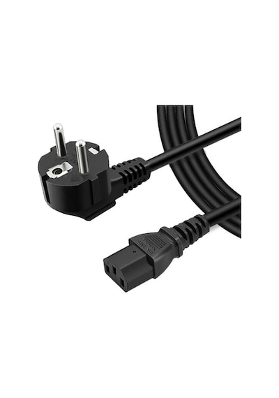 Koodmax 2 Adet C13 Bakır Power Kablo Standart Kasa Monitör Elektrik Güç Kablosu 1.8 Mt