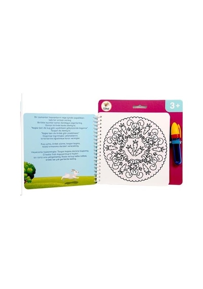 Lino Aqua Magic Book Mandala sihirli Boyama Kitabı Tfl-1003