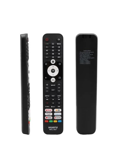 Hubrendy Sh Rm-l1837 Haier Netflix Youtube Prime Video Youtube Music Tuşlu Lcd Led Tv Kumanda