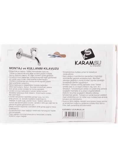 Kısa Musluk Karamsu Çamaşır Musluğu