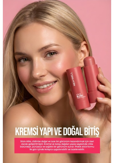 New Well  Stick Blush Tone Touch Hot Cream 05 Stick Allık 003