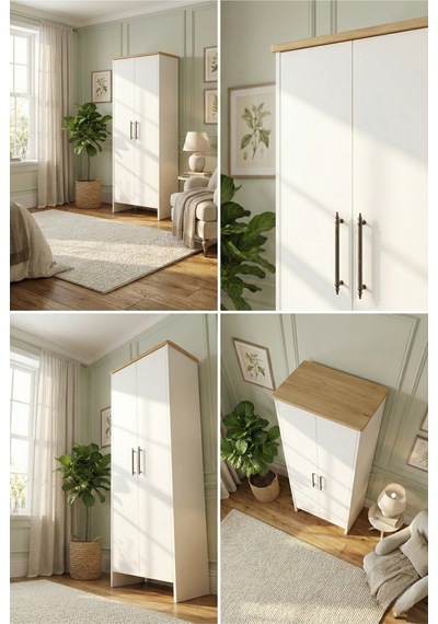 2 Kapaklı 6 Raflı Çok Amaçlı Dolap Beyaz 182 Cm Mutfak, Banyo, Ofis Kullanımı Için Uygun Beyaz - 645042681 Beyaz 2 Kapaklı 6 Raflı Çok Amaçlı Dolap Beyaz 182 Cm Mutfak, Banyo, Ofis Kullanımı Için Uygun Beyaz - 645042681 Beyaz