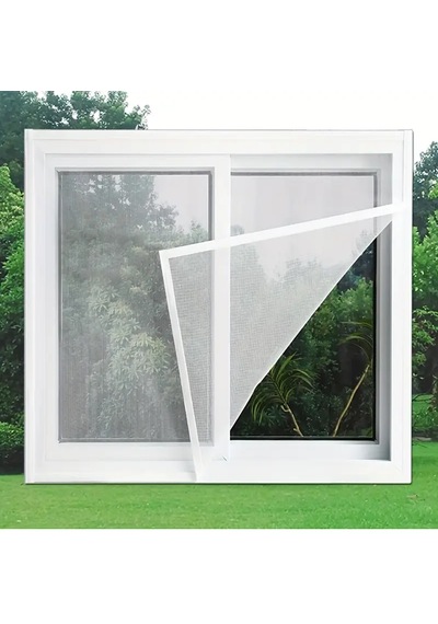 Tek Kanat 75x125 Cm Pencere Sinekliği Yapıştırma Cırtlı Bantlı,