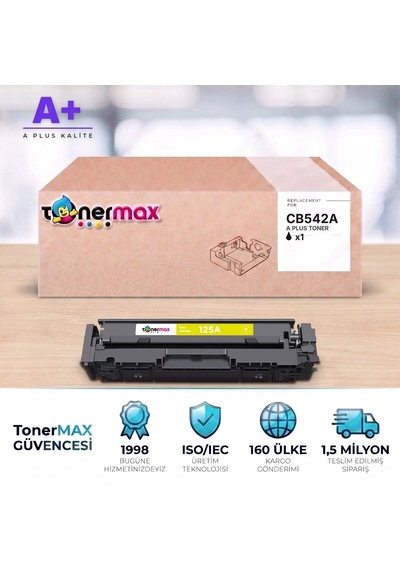 Hp 125a Cb542a Sarı Uyumlu Toner A Plus / Color Laserjet Cp1215 / Cp1515 / Cm1312