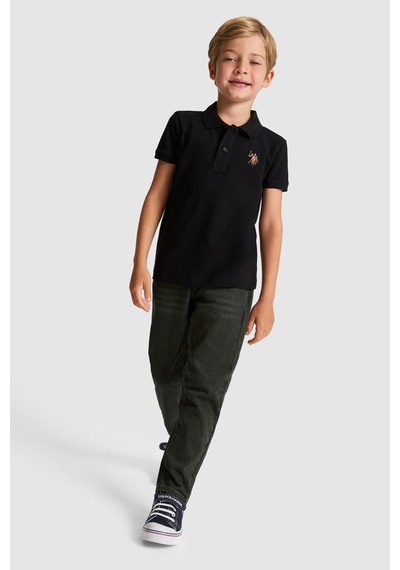 U.S. Polo Assn. Erkek Çocuk Siyah Tişört Basic 50325608-vr046
