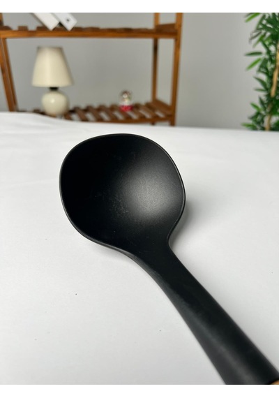 Favora 2li Ahşap Saplı Kepçe Ve Spatula Seti - Siyah