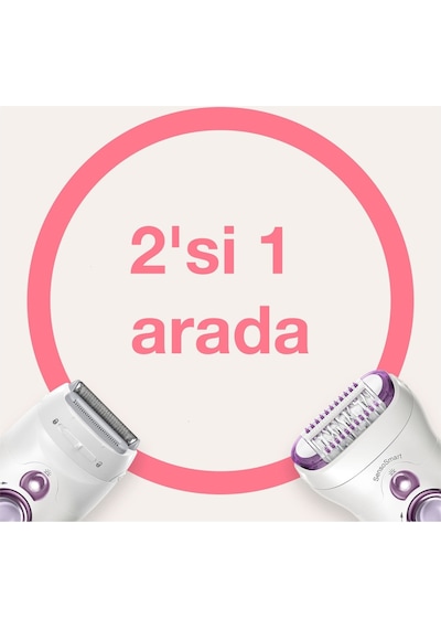 Braun Silk-Epil 9 9710 SensoSmart Islak Kuru 4 Ek Parçalı Epilatör