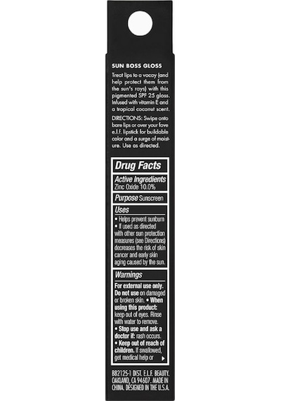 E.l.f. Sun Boss Gloss Spf 25 Nemlendirici Ve Parlak Dudak Parlatıcısı Dudak Parlatıcıları Peachy Kween