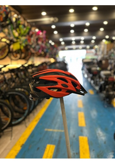 Kron Raptor - Kask - Mv29 - Arka Led Lambalı - Fileli - Kırmızı/siyah - Xl Beden Siyah-kırmızı