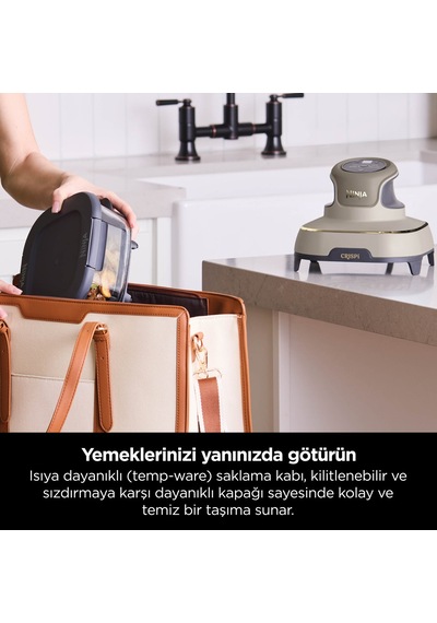 Ninja Crispi 4-In-1 Taşınabilir Cam Hazneli Pişirme Sistemi