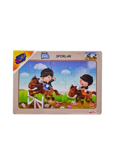 Playwood Ahşap Eğitici Puzzle Sporlar