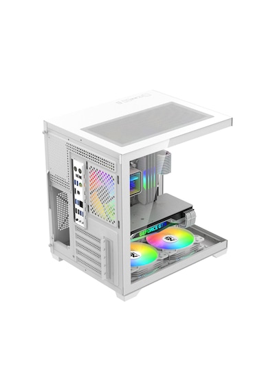 Orion Cube 5x Tuştan Değişen Rgb Fanlı M-atx Boş Bilgisayar Kasası Beyaz