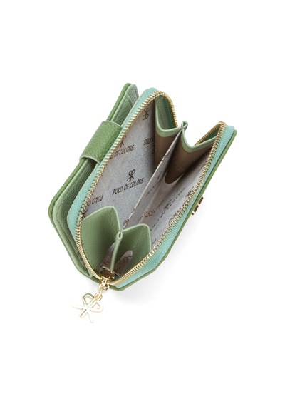 Adelina Bags Kadın Yumuşak Dokulu Küçük Cüzdan Mint Yeşil