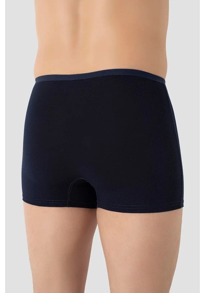 Astrid T Özel Üretim Mevsimlik Giyim Yumuşak Doku Erkek İnce Bel Lastikli Bambu Boxer Lacivert 5'li Paket
