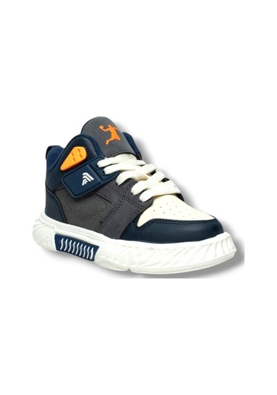 Alessio 537-26 Cilt Anatomik Filet Çocuk Sneaker Lacivert Füme Bej 31-35 Lacivert