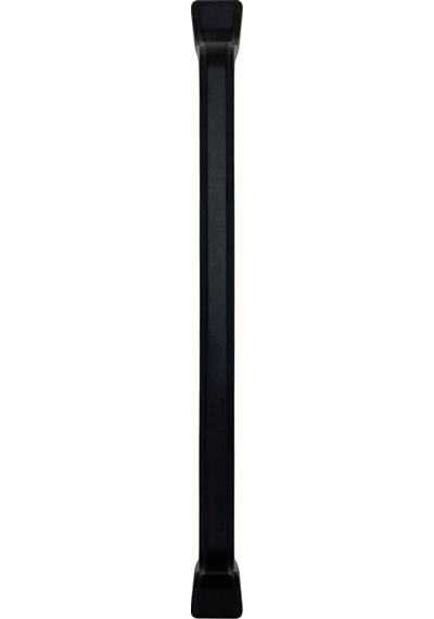 Havai Düz Siyah Metal Dolap Kulpu Mobilya Ve Mutfak Dolap Kulpu Siyah 160mm 2 Adet Siyah