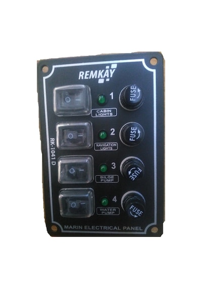 Tekne Sigorta Paneli 4'Lü. Cam Sigortali. Dikey Model