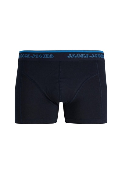 Jack & Jones Jacadrıan Solid Erkek Boxer 3'lü Paket Rahat Pamuklu Günlük Lacivert