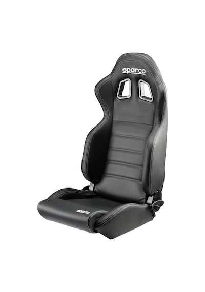 Sparco R100 Deri Cadde Koltuğu Siyah
