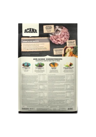 Acana Lıght & Fıt Kilo Kontrolü Tahılsız Yetişkin Köpek Maması 2kg