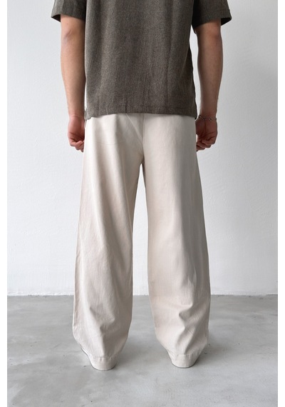 Flaw Basic Baggy Pantolon-29201 Taş Rengi