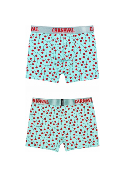 Carnaval Socks Lolipop Desenli Erkek Boxer Pamuklu Likralı Parlak Lastikli Kutulu Mint Yeşili Çoklu