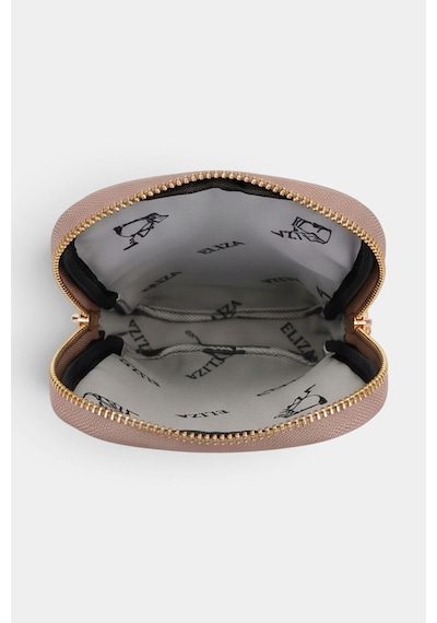 Lederax Monogram Desenli Mini Telefon Çantası Ld681 Bej