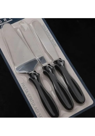 3&apos Lü Profesyonel Pasta Spatula Seti, Siyah Ergonomik Saplı, Kek Kreması Sürme Ve Dekorasyon İçin Mutfak Aletleri Pasta Süsleme Spatulası 0 3&apos Lü Profesyonel Pasta Spatula Seti, Siyah Ergonomik Saplı, Kek Kreması Sürme Ve Dekorasyon İçin Mutfak Aletleri Pasta Süsleme Spatulası 0