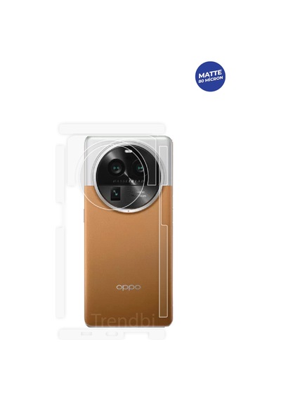Oppo Find X6 Pro Mat Arka Kamera Ve Üst Kısmı Koruyan Tpu Film
