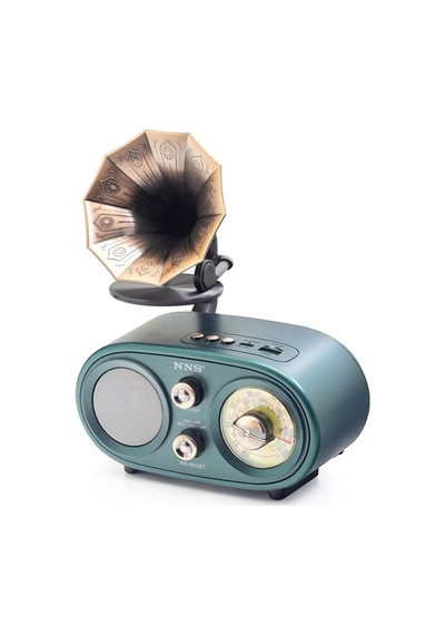 Ns803bt Bluetooth Nostaljik Fm Radyo Usb Tf Hoparlör - Kahverengi